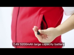 Mulheres térmicas mornas dos homens do inverno caloroso elétrico da bateria de USB 5V Smart que aquecem o revestimento de Gilet da veste