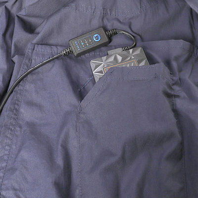 obscuridade condicionada ar da roupa de Aircon do revestimento do terno 6700mAh - cinzenta