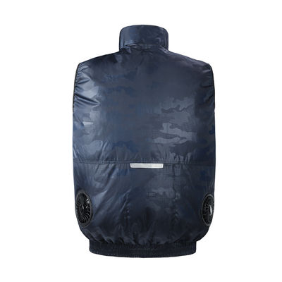 Veste fresca a pilhas refrigerando da veste do fã ajustável da velocidade para o tempo quente