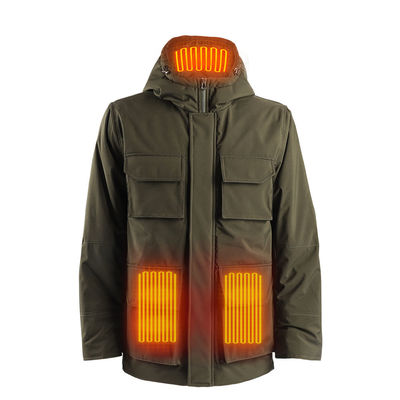 Casaco de aquecimento para homens Roupas aquecidas personalizadas Softshell elétrico Roupa de trabalho invernal à prova d'água