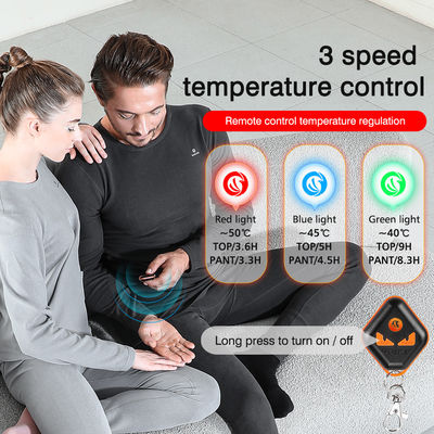 Mulheres Premium Inverno Longo Calor Tops Elétrico Calças Traje Conjunto Roupa aquecimento Velocidade aquecida Traje térmico Calçado