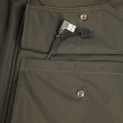 Casaco de aquecimento para homens Roupas aquecidas personalizadas Softshell elétrico Roupa de trabalho invernal à prova d'água