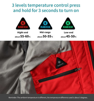 Limpeza automática recarregável Homens Mulheres 4 zonas de aquecimento Elétrico Capuzado casaco de inverno aquecido