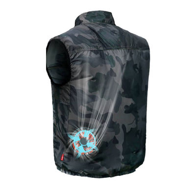 Veste condicionada ar refrigerando da proteção de Sun da veste do ventilador de refrigeração da veste do verão para a pesca da construção