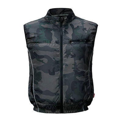 O ar condicionado veste a veste refrigerando da roupa do condicionamento de ar da proteção solar do verão com o revestimento UV da prova do fã