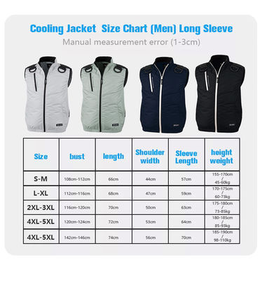 O ar magro de PSE condicionou a veste refrigerar de revestimento com 2 fãs
