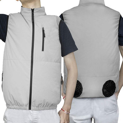 Veste refrigerando do fã UV do SPF 50+ para o revestimento refrigerando branco da C.A. das senhoras