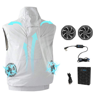 O ar refrigerando da veste 5V USB do fã interno condicionado veste rapidamente seco