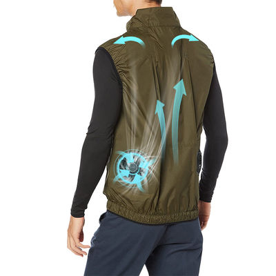 Roupa refrigerando do condicionamento de ar de Sunproof USB da veste do fã da proteção solar