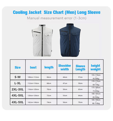 Veste pessoal da C.A. da veste 5V 10050mAh do condicionador de ar dos azuis marinhos para caminhar