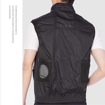 Veste refrigerando do verão com refrigerar de ar Gilet de 2 fãs de 5V USB com fãs