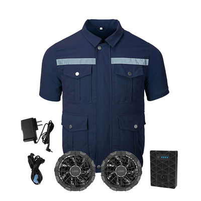 O ar do algodão do poliéster condicionou as camisas M L luz do tamanho do XL XXL XXXL - cinzenta