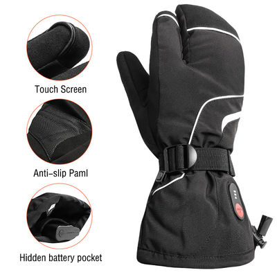 7.4V Ski Gloves Battery Operated Gloves aquecido elétrico recarregável para a caça exterior do inverno