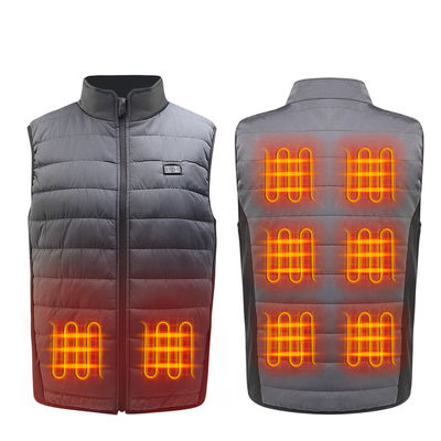 O FCC acolchoado caloroso elétrico do OEM USB Gilet aqueceu veste a pilhas
