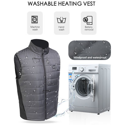 Veste de aquecimento a pilhas da veste caloroso exterior da lã penteada do OEM
