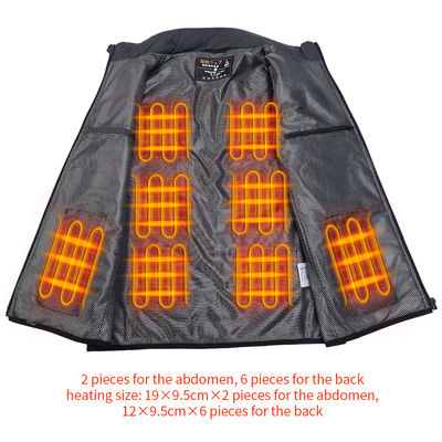 Veste de aquecimento a pilhas da veste caloroso exterior da lã penteada do OEM