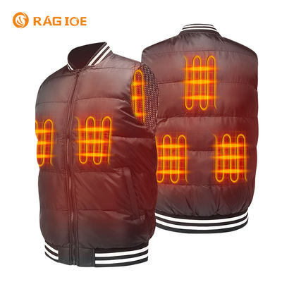 O aquecimento 5 divide o Waistcoat caloroso recarregável caloroso exterior da veste 5V