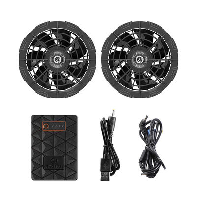 fã do terno do condicionamento de ar do ventilador de refrigeração 6700mAh do revestimento 12V