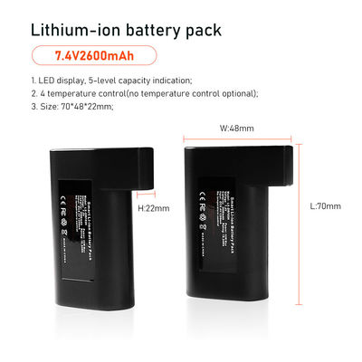 bloco da bateria de 7.4V 2S1P para o acessório elétrico caloroso da roupa das luvas 2600mah
