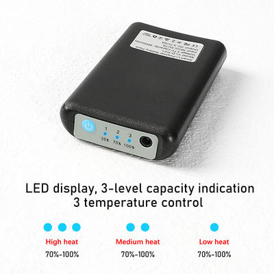 Meias aquecidas por bateria cinza 4000mAh Três Temp. Meias de compressão aquecidas Gears