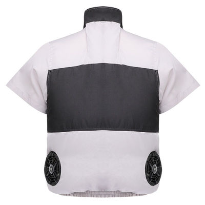 Gray Black Cooling Fan Vest claro S/M/L/XL/XXL/XXXL Optinal com a bateria 6700mAh