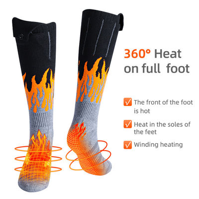 Peúgas calorosos térmicas do inverno elétrico laváveis com bateria recarregável