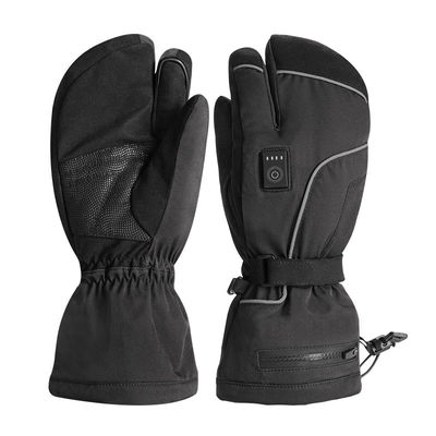 As mulheres dos homens enegrecem forros calorosos térmicos elétricos do mitene para o esqui e a snowboarding do inverno