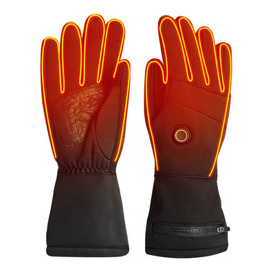 Luvas de inverno com aquecimento térmico elétrico masculino e feminino 7,4 V luvas aquecidas recarregáveis ​​para o inverno