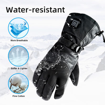 Luvas de Inverno aquecidas para pesca recarregáveis de lítio 7,4 V Luvas elétricas a bateria para esqui