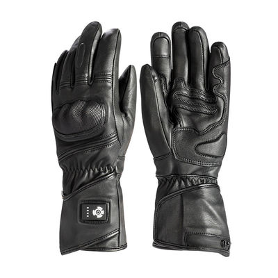 Pele de ovelha Preto XXL Luvas de Inverno aquecidas 7,2 V Luvas de Esqui aquecidas a bateria para homens Mulheres