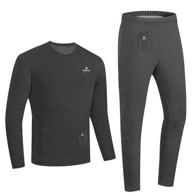 Inverno roupa interior aquecida elétrica conjunto de lã calças térmicas calças aquecimento de esqui fato de corpo