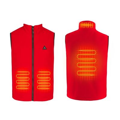 Roupas de aquecimento elétrico personalizadas para unisexo com bateria Recarregável colete de aquecimento de lã sem manga