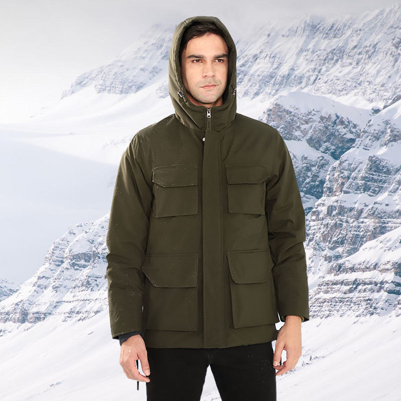 Casaco de aquecimento para homens Roupas aquecidas personalizadas Softshell elétrico Roupa de trabalho invernal à prova d'água