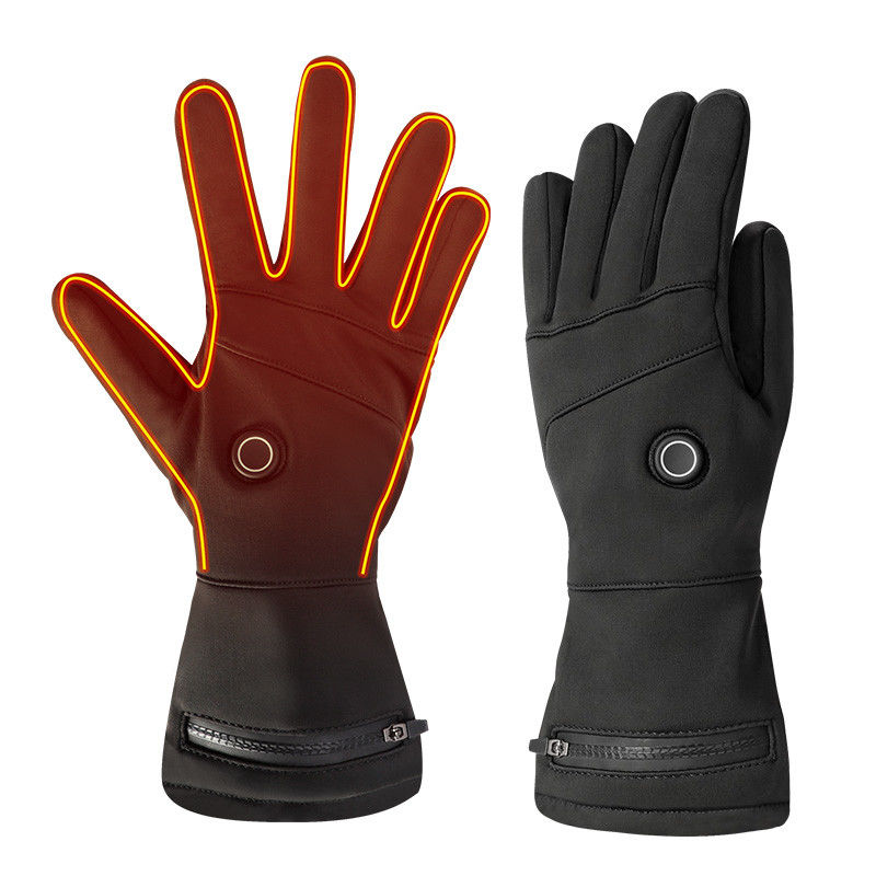 Luvas de inverno com aquecimento térmico elétrico masculino e feminino 7,4 V luvas aquecidas recarregáveis ​​para o inverno